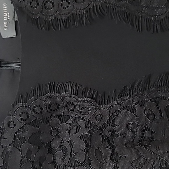 The Limited Little Black Dress with laced Whimsigoth Top, Flared Skirt Size 6 - Picture 6 of 6